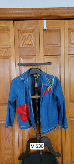 Womens Jean longsleeve Top Size M
