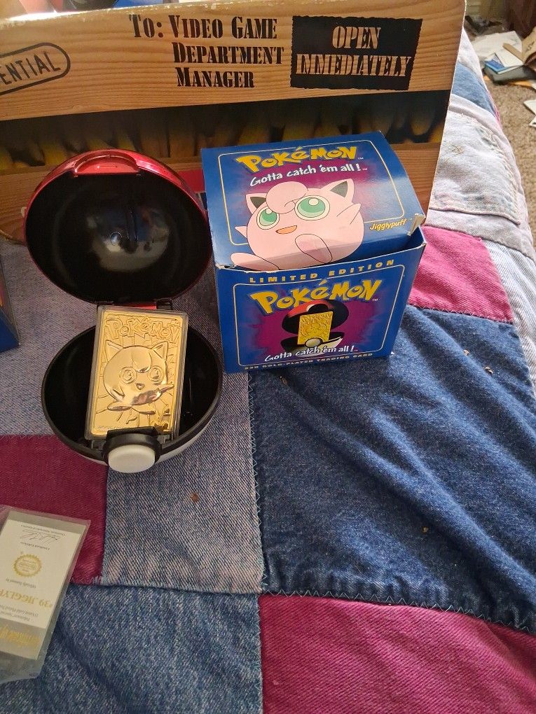 Jigglypuff twenty four k gold plated