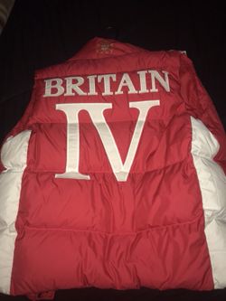 Red and white polo vest