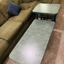 Metal coffee table and side table