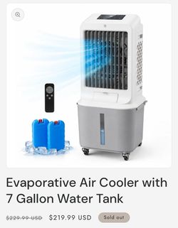 Air cooler water tank