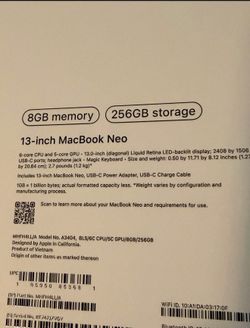 Apple MacBook Neo 256 GB Magic Keyboard