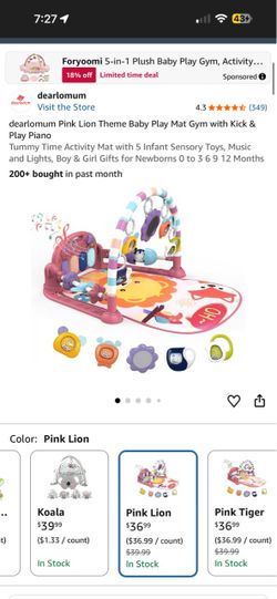 Baby girl play mat