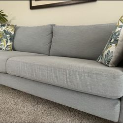 Grey Seater couch sofa -3
