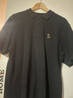 Black Mini Owl Ovo Polo Shirt Large