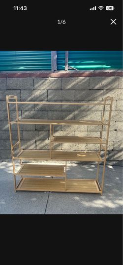 bamboo shoe rack