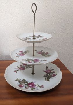 Vintage porcelain 3- tiered Server-Price Reduced