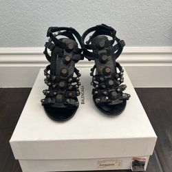Balenciaga Studded Wedge 