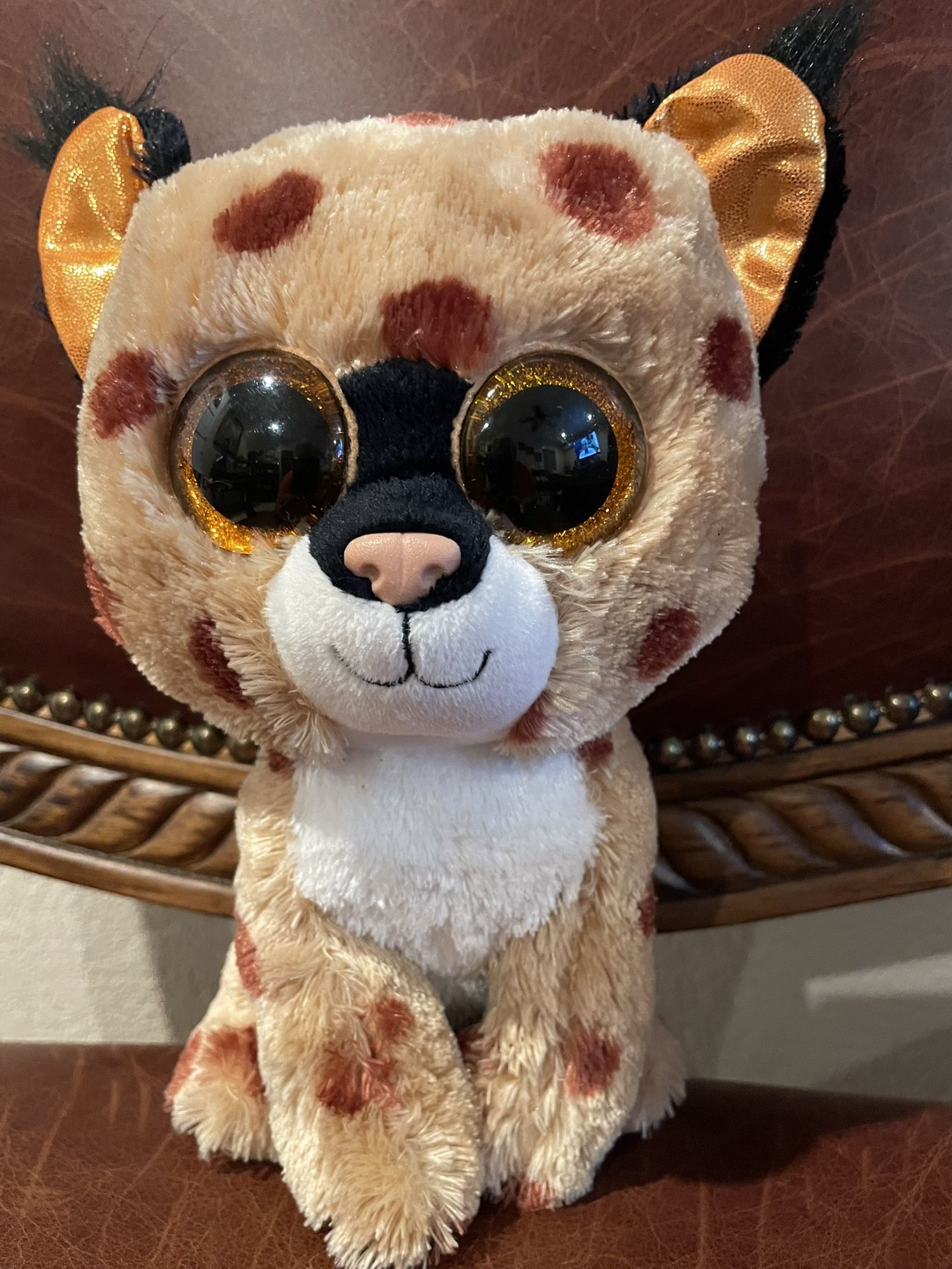 Ty Beanie Boo Buckwheat Lynx Spotted Wildcat Plush Stuffed Animal (2015) - 6.5"