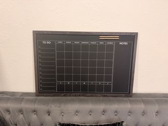 Calendar and To-Do Chalkboard / Dry Erase Board