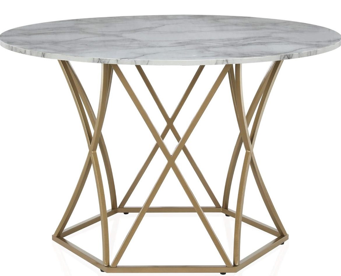 Dinning Table Faux Marble