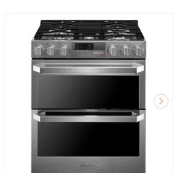 HOT DEAL ! SIGNATURE 7.3 cu. ft. SMART Slide-In Double Oven Dual-Fuel Range in Stainless Steel with ProBake Convection