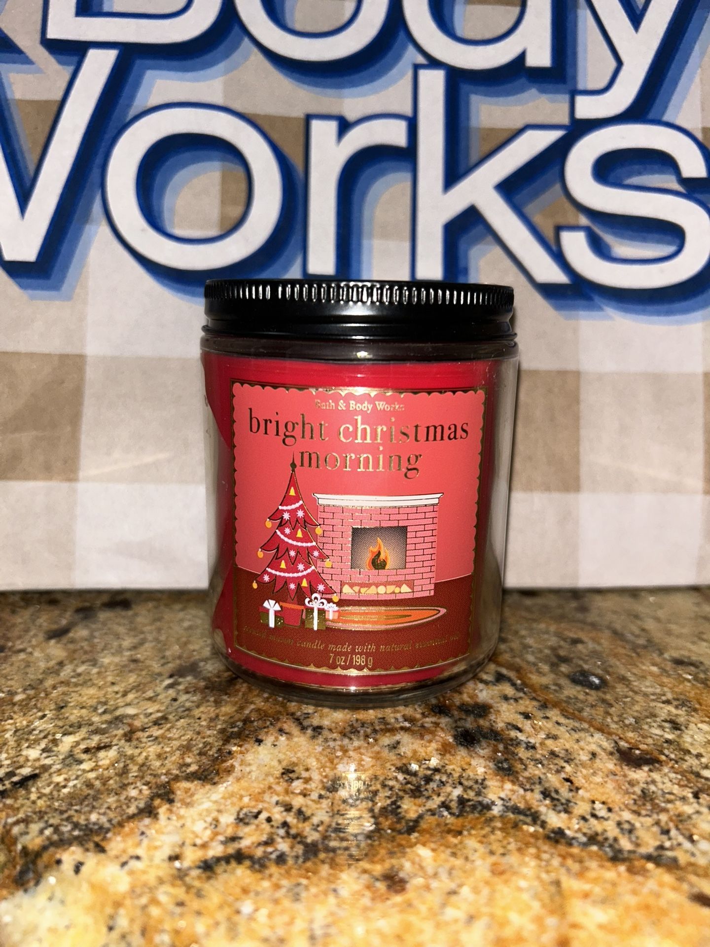 Bath & Body works Bright Christmas Morning Single Wick Candle