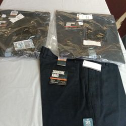 Three Pairs Of Signature Khaki Men's  Dockers Pants For Sale.