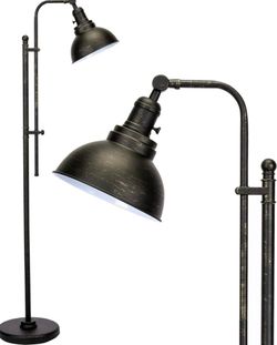 Metal Brushed Bronze Black Adjustable Industrial Lamp