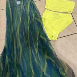 NWT Bikini Set And Cover Skirt 