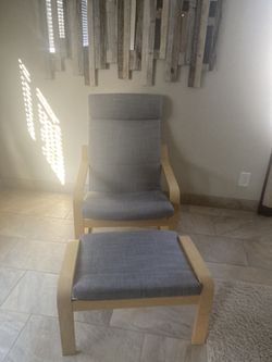 Chair w/ ottoman