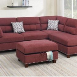 Sectional Sofa + Ottoman