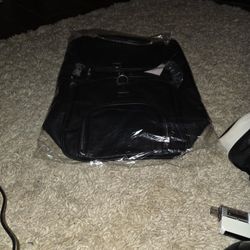 SOLE PREMISE BLACK LEATHER DUFFLE