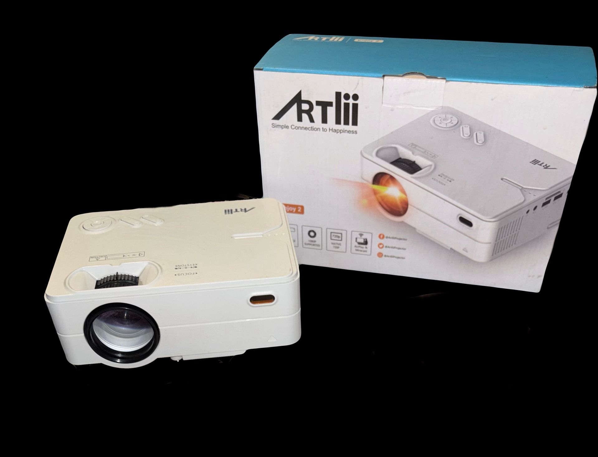 Artlii Enjoy2 Wireless Bluetooth WiFi Mini Projector