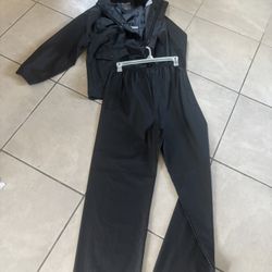 Weatherproof 32 Degrees Rain Suit Size L Black 