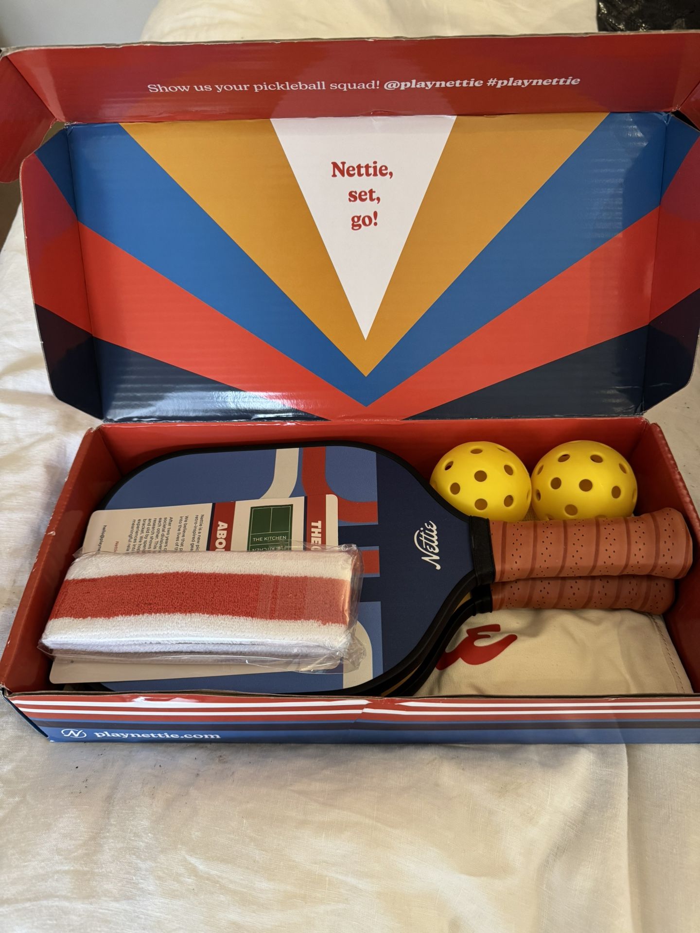 Nettie new in box. Pickleball Paddle Set with Balls and...