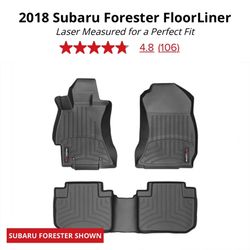 Weathertech Floor Liner Set For 2018 Subaru Forrester