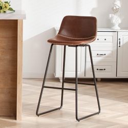 Bar Height Bar Stools Set of 1, Counter Stools with Backs, Modern Bar Stools for Kitchen Island, Bar Stools 30 Inch Seat Height