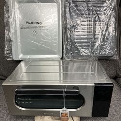 10-in-1 Air Convection Toaster Oven, 15L Convection Toaster Oven Cooker with Color LCD Display and Touch Screen, Toaster, Air Fryer, Dehydrate