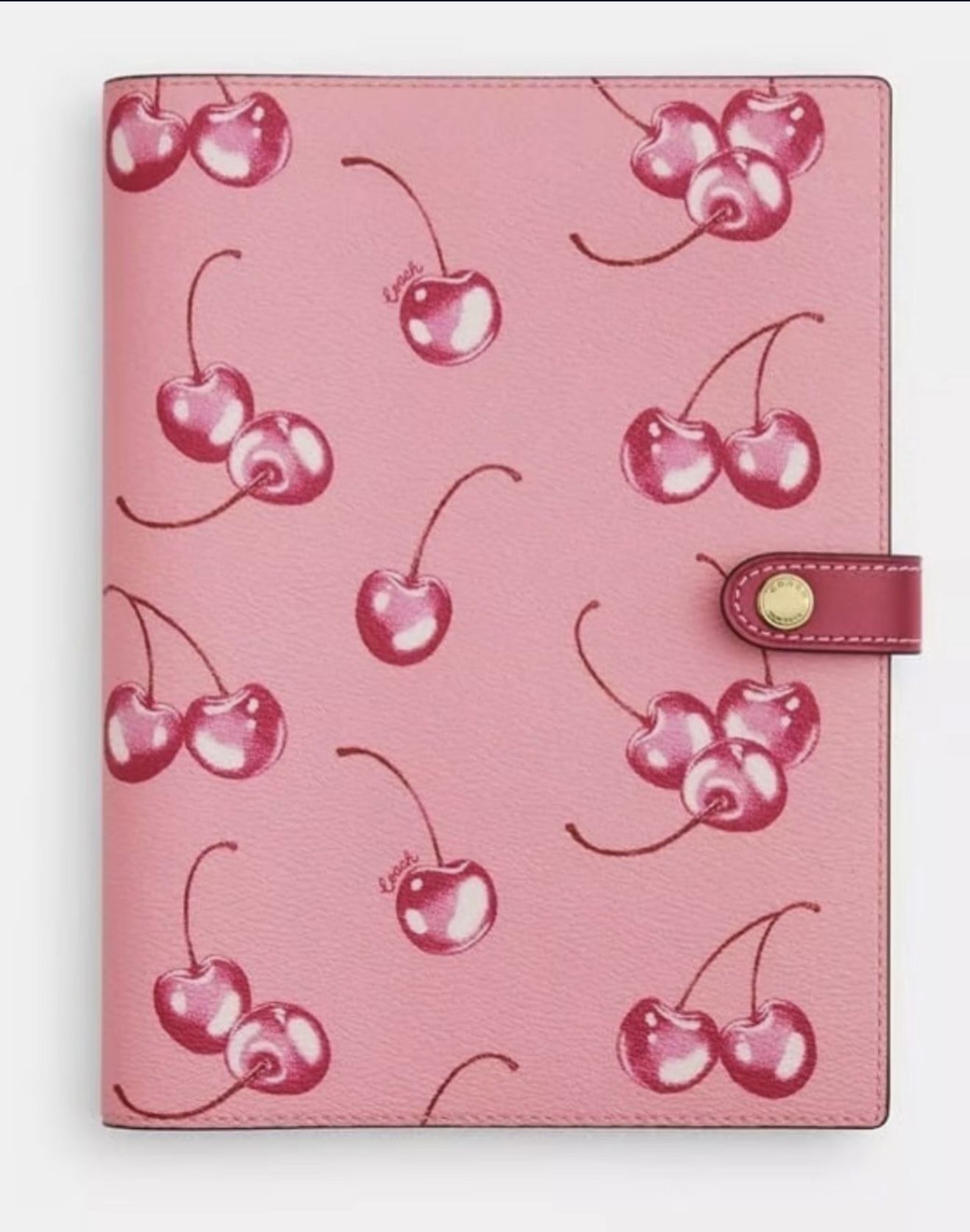 Coach Notebook Pink Cherry Print