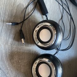 2pcs Wired Bookshelf Computer Speakers