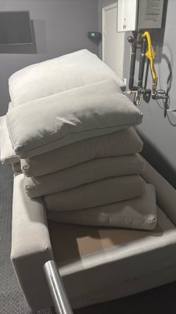 Modern white style couch