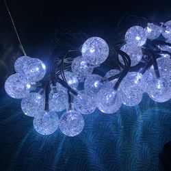 30 LED Solar Globe String Lights Bubble Fairy Lights