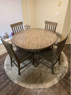 Shabby chic/Rustic dining room table & chairs set