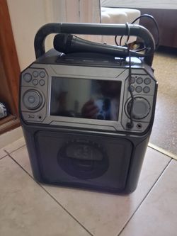 Karaoke machine with mic