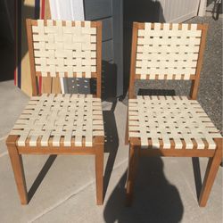 2 Dining Room Chairs 