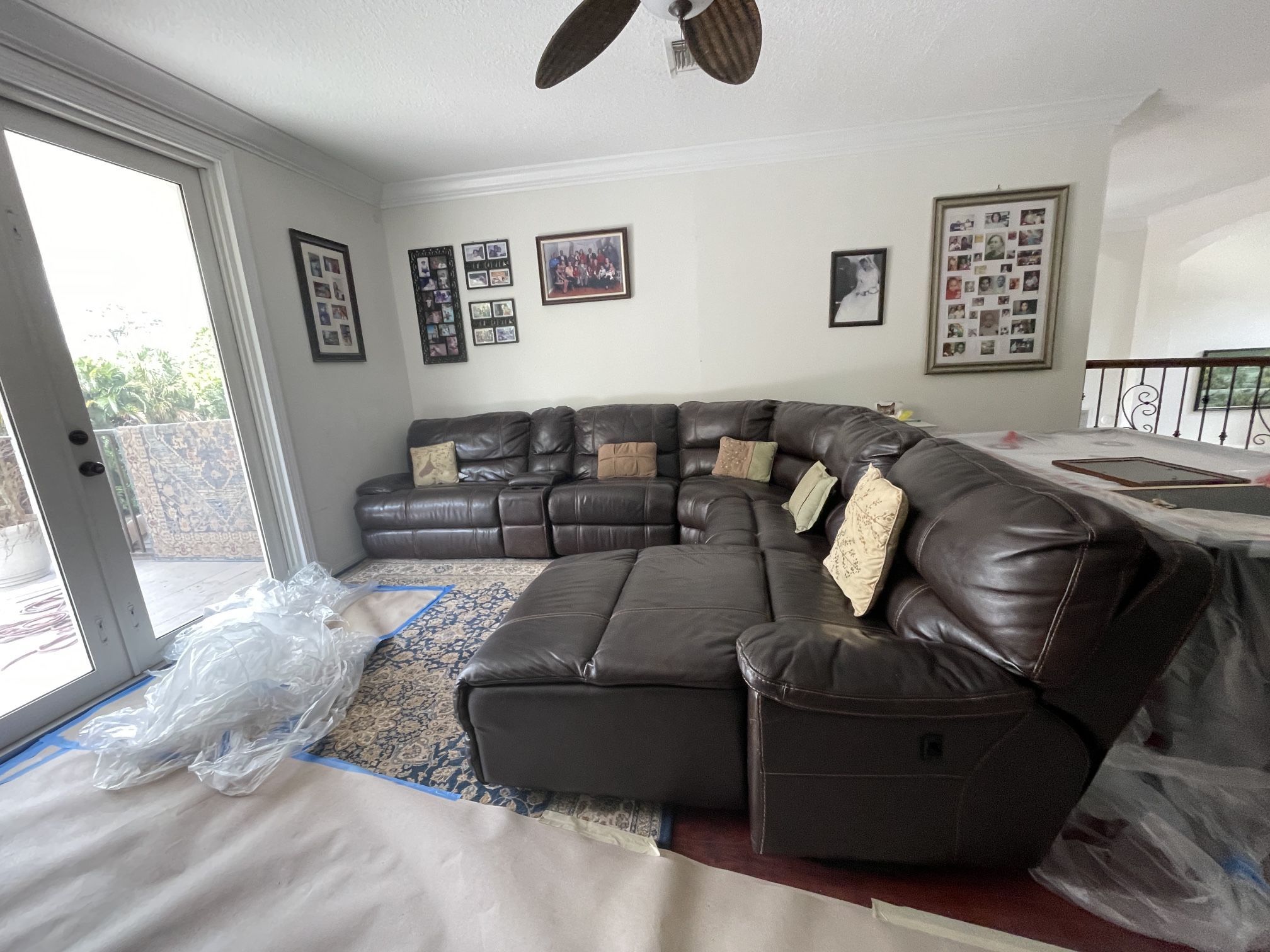 Large Sectional Leather Sofa