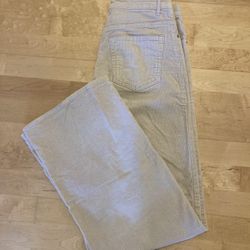 divided corduroy boot cut pants  