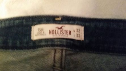 Hollister distressed light blue jeans
