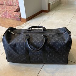 Black Louis Vuitton Duffel Bag