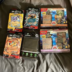Pokemon Bundle (5)Boxes + 200 Card Guards -BRAND NEW ALL SEALED NEVER OPENED 