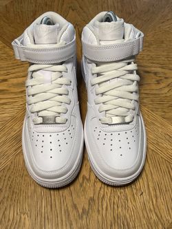 Nike Air Force 1 Mid White Sneakers 6w