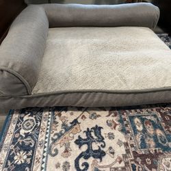 Kirkland Signature Gray & Beige  large dog bed couch 40" x 36