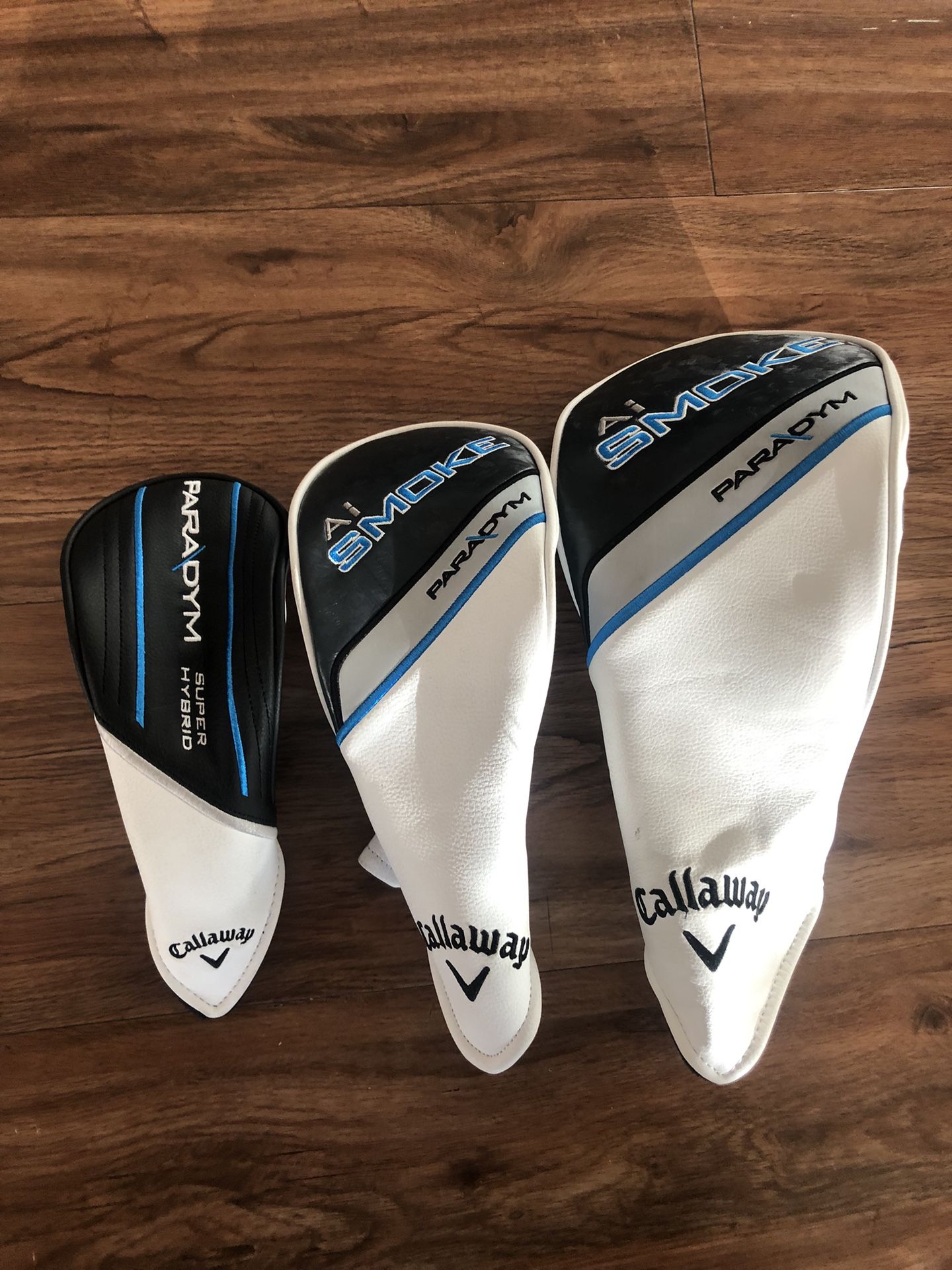 Callaway Paradym Ai Smoke Wood Head Cover Set Driver, Wood & Hybrid HC