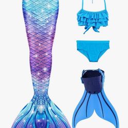 Mermaid Costume Size 3/4T