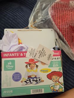 Brand New: Infant and toddler (12-18mo) toy story Jessie costume
