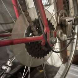 Bianchi touring Bike Frame  approximately 1979. Variety of components.