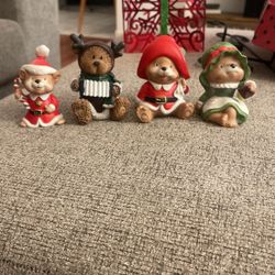 Vintage Christmas Bear Decoration