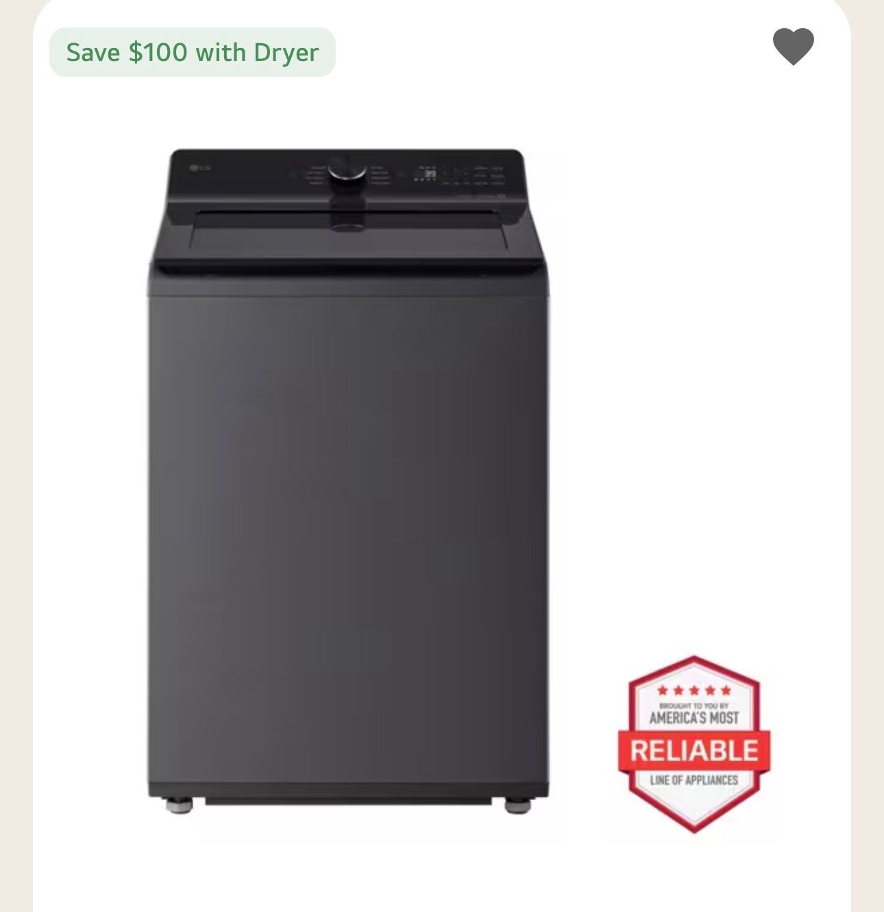 Brand New LG Smart Top-Load Washer