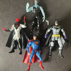 Batman Superman Red Hood Icicle 4 DC Universe Action Figures